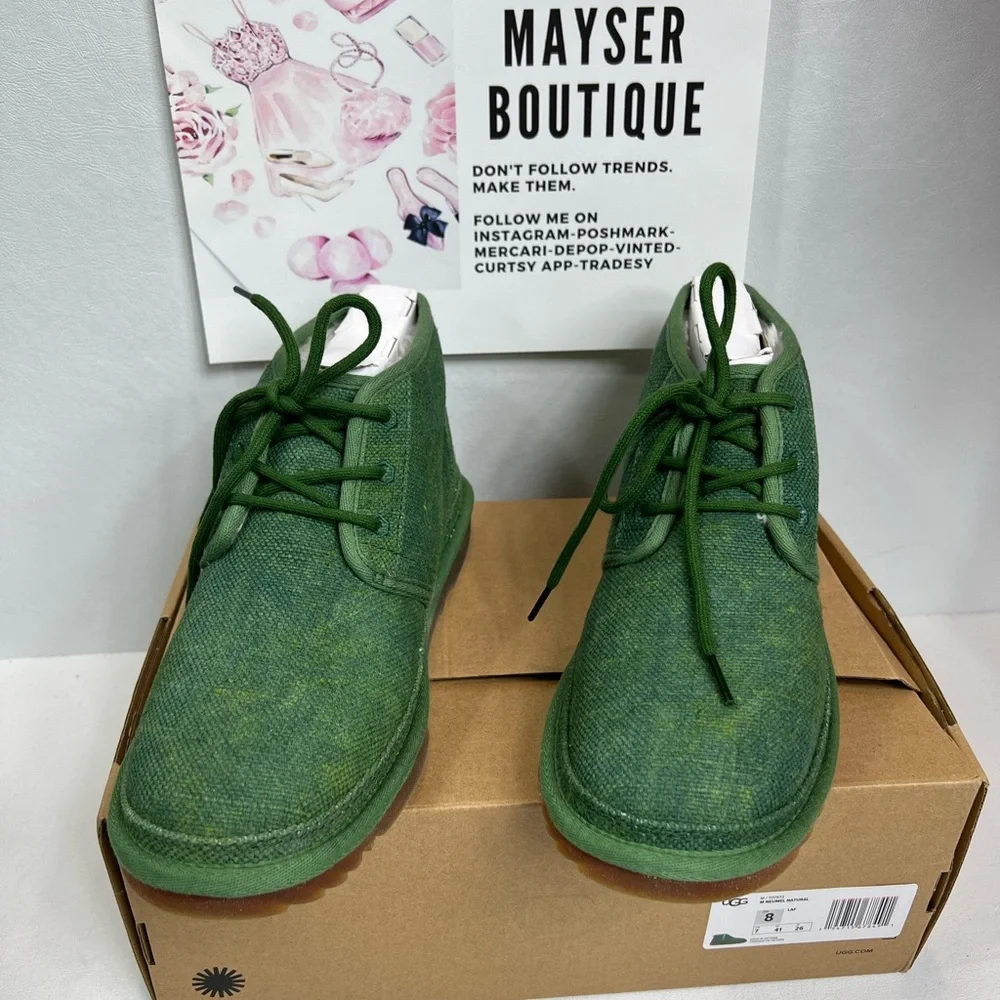 Ugg Men’s Neumel Natural green boot Canva classic casual outdoor style vacation